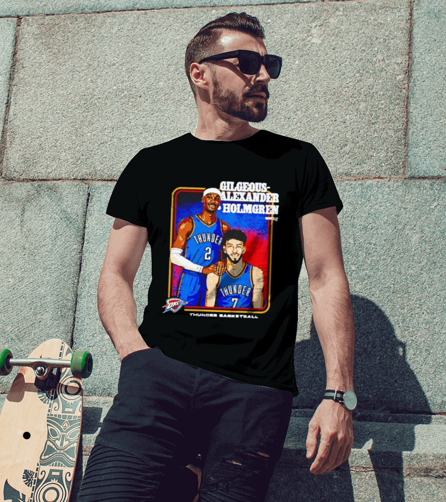 Gilgeous Alexander Holmgren OKC Thunder Basketball Step Brothers T-Shirt