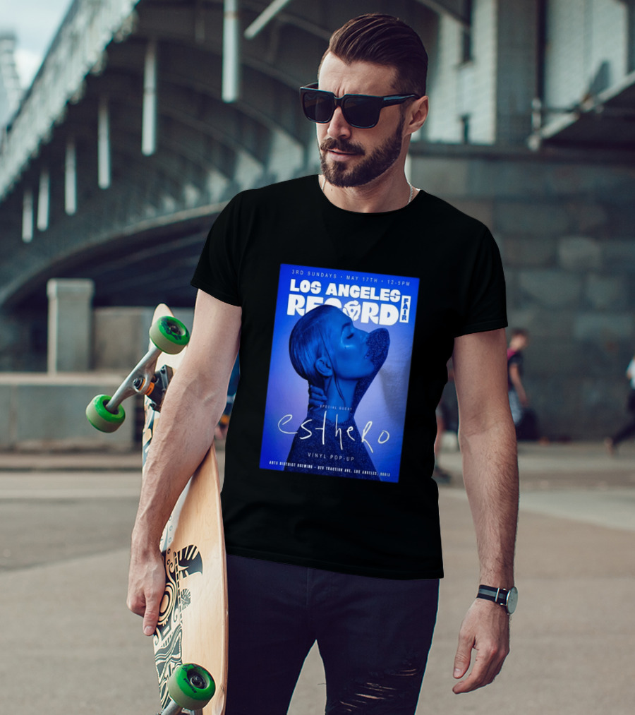 Los Angeles Record Fair May 17 Special Guest Esthero Vinyl Pop Up Arts District Brewing T-Shirt