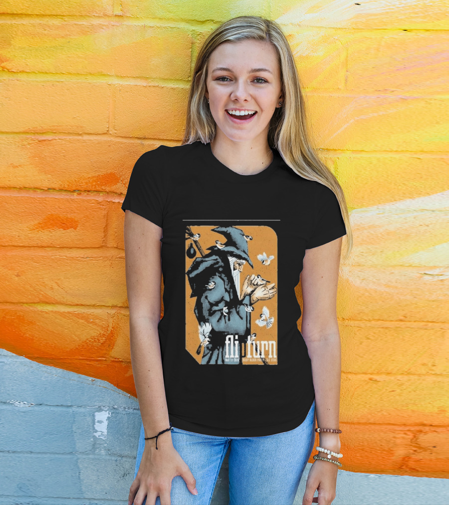 Flipturn Kilby Block Party May 17 2026 Salt Lake City Utah Wizard With Birds T-Shirt