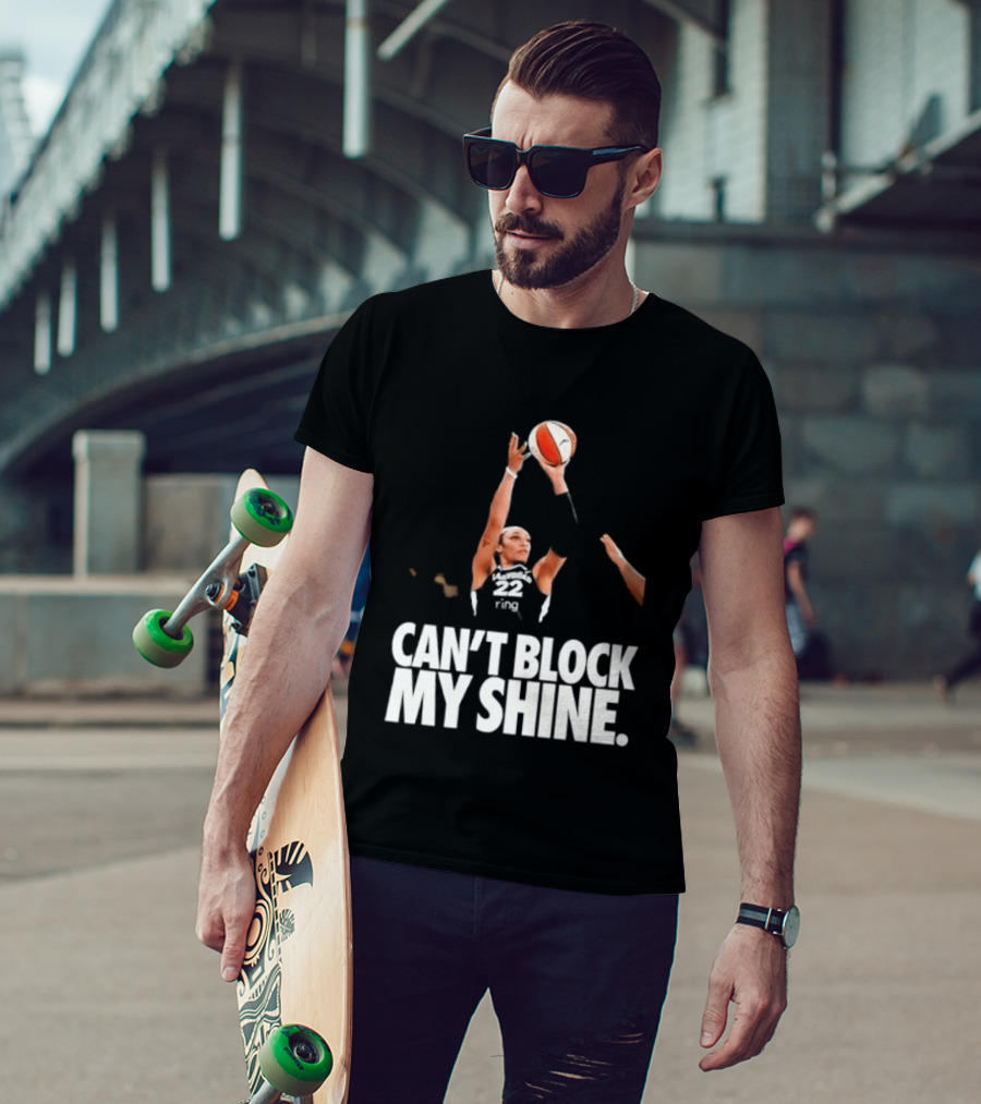Can't Block My Shine A'ja Basketball Inspirational T-Shirt