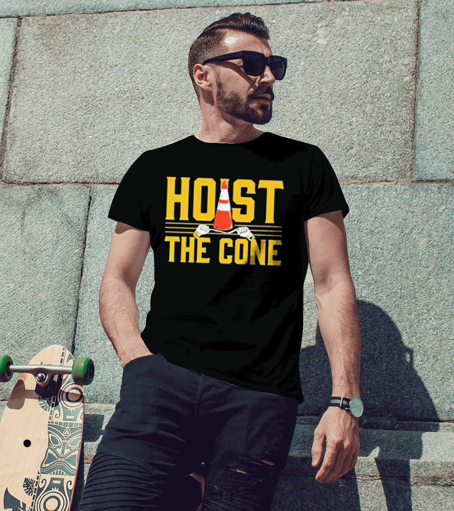 Pittsburgh Hoist The Cone Baseball Meme T-Shirt