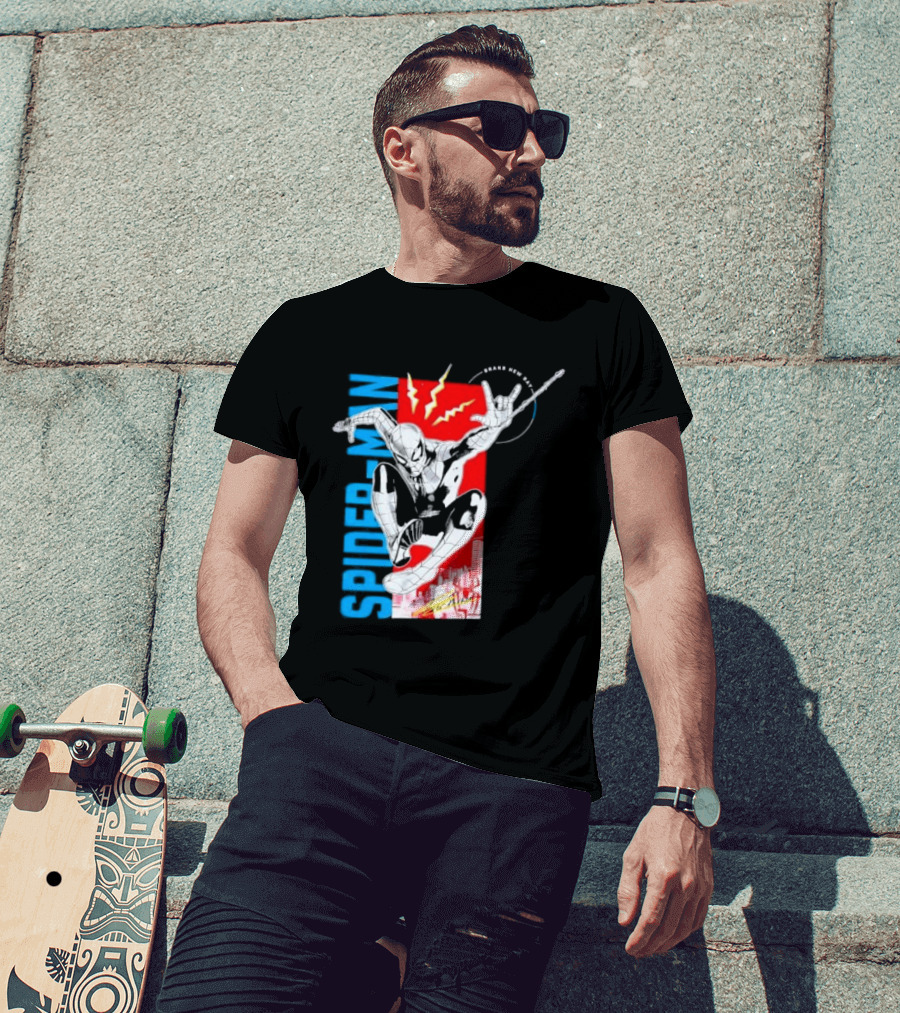 Spider Man Web Slinging Marvel Universe Brand New Day T-Shirt