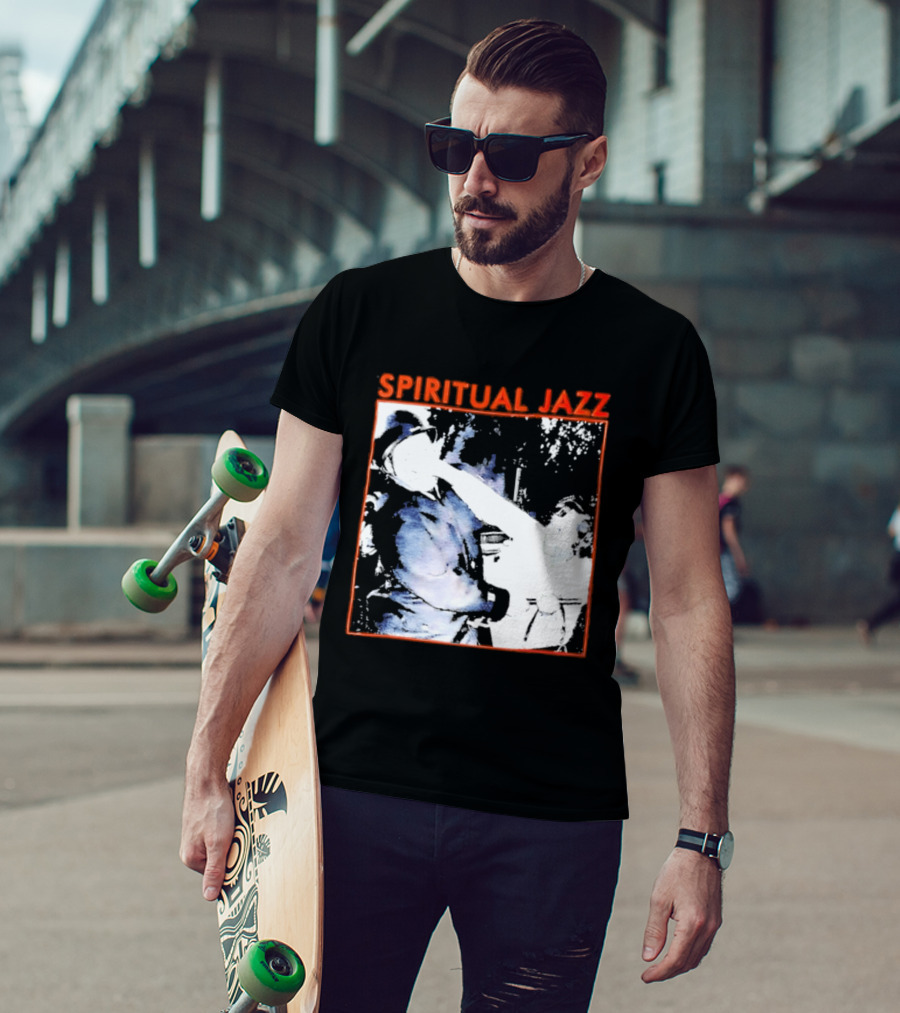 Spiritual Jazz Horn Player Watercolor T-Shirt