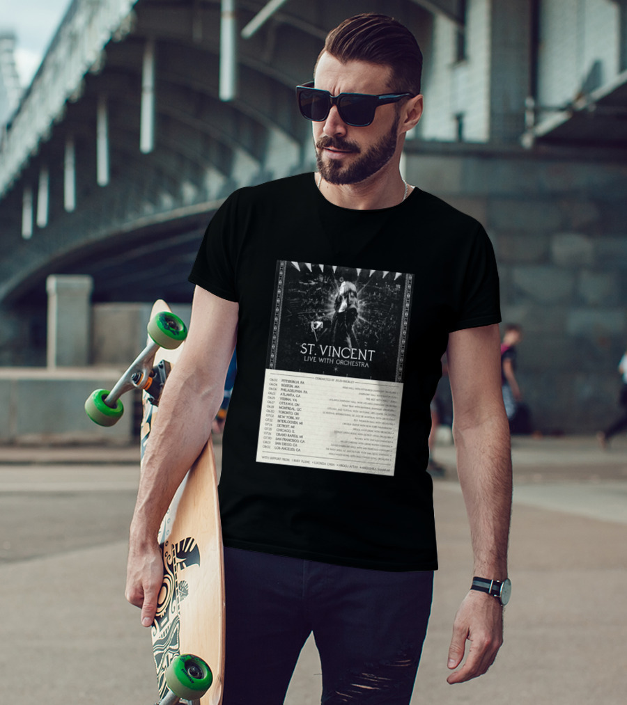 St Vincent Live With Orchestra 2026 Tour Conducted By Jules Buckley Dates And Locations T-Shirt