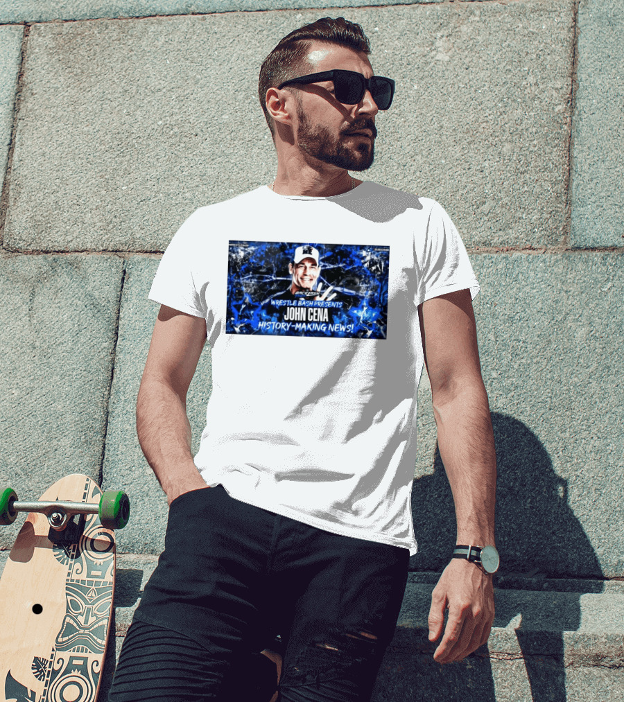 Wrestle Bash Presents Backlash Tampa John Cena History Making News T-Shirt