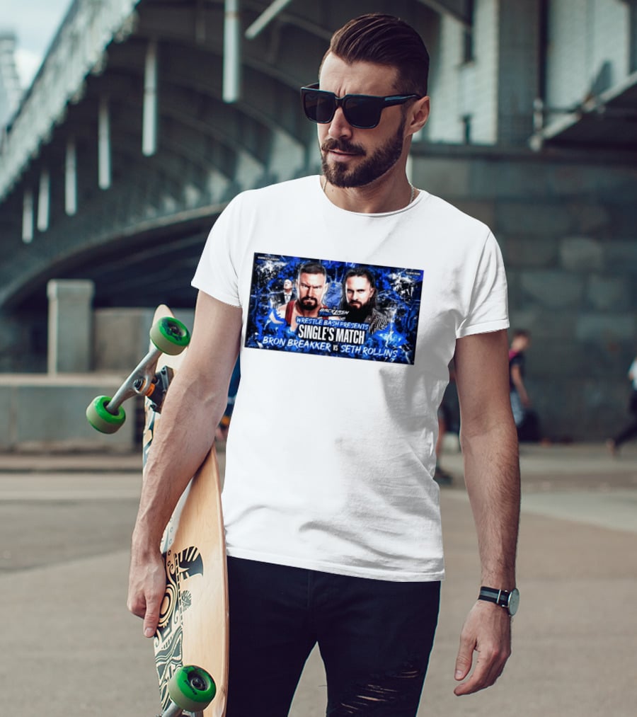 Backlash Tampa Wrestle Bash Presents Single's Match Bron Breakker Vs Seth Rollins T-Shirt