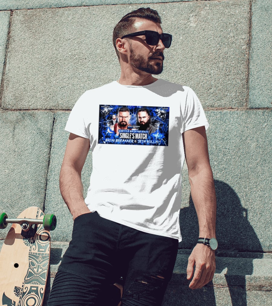 Backlash Tampa Wrestle Bash Presents Single's Match Bron Breakker Vs Seth Rollins T-Shirt