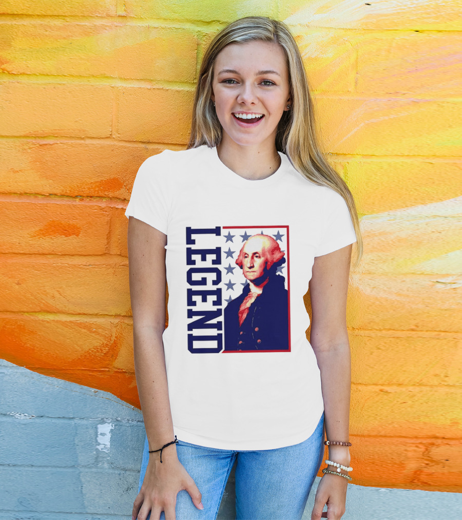 Legend George Washington 250th Anniversary America Freedom T-Shirt