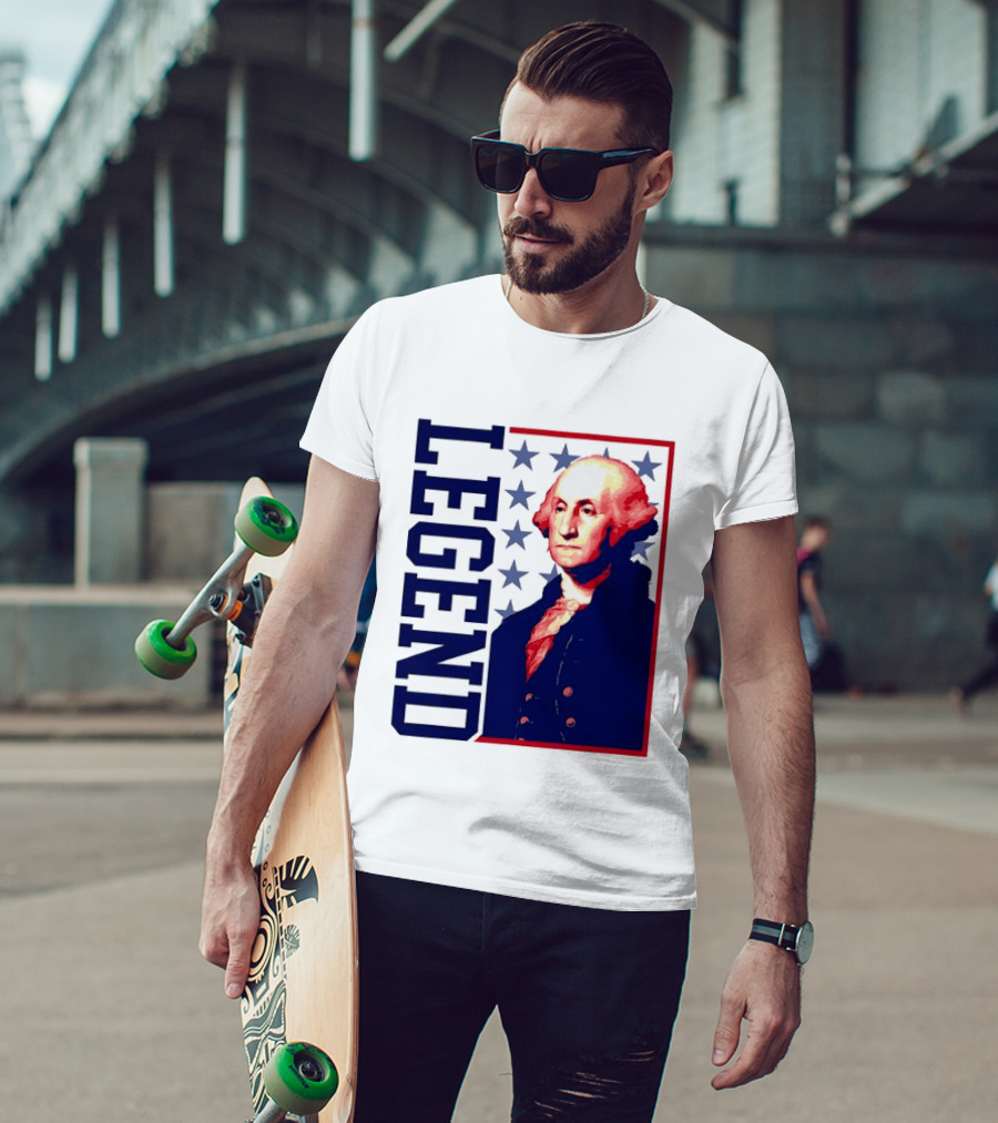 Legend George Washington 250th Anniversary America Freedom T-Shirt