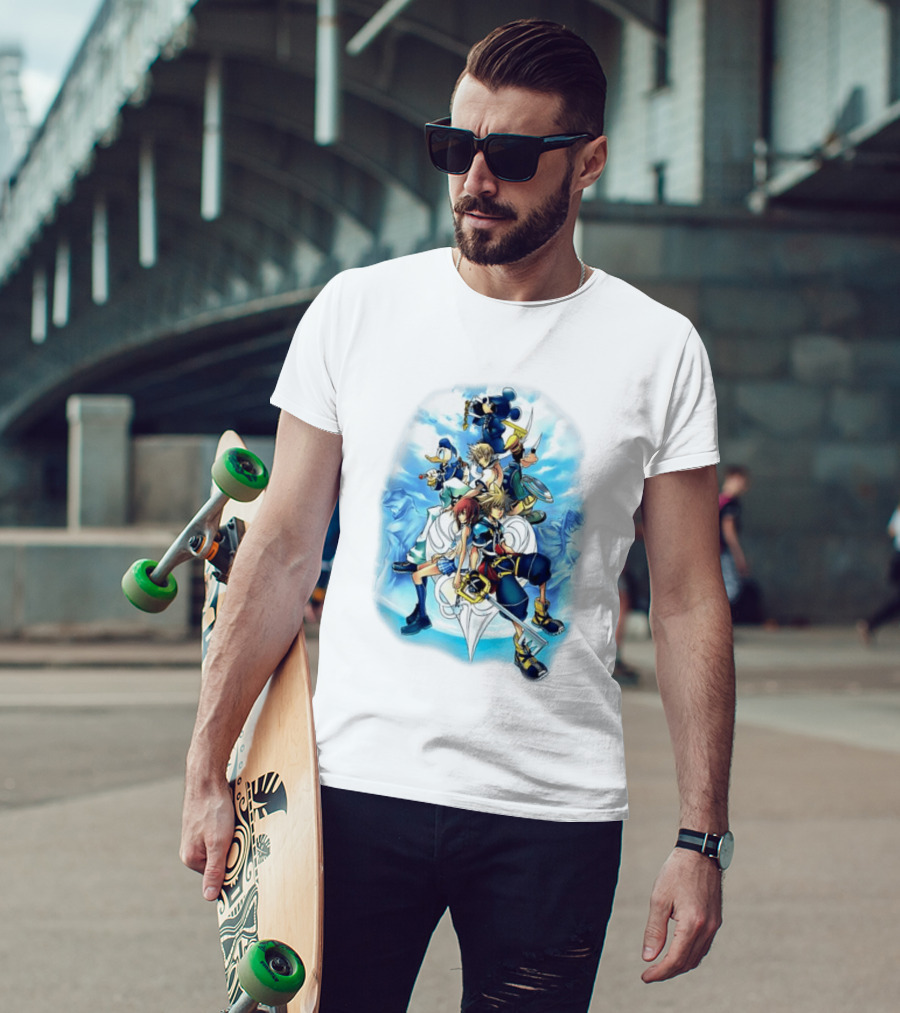 Kingdom Hearts 2 Disney Characters Adventure Ensemble T-Shirt