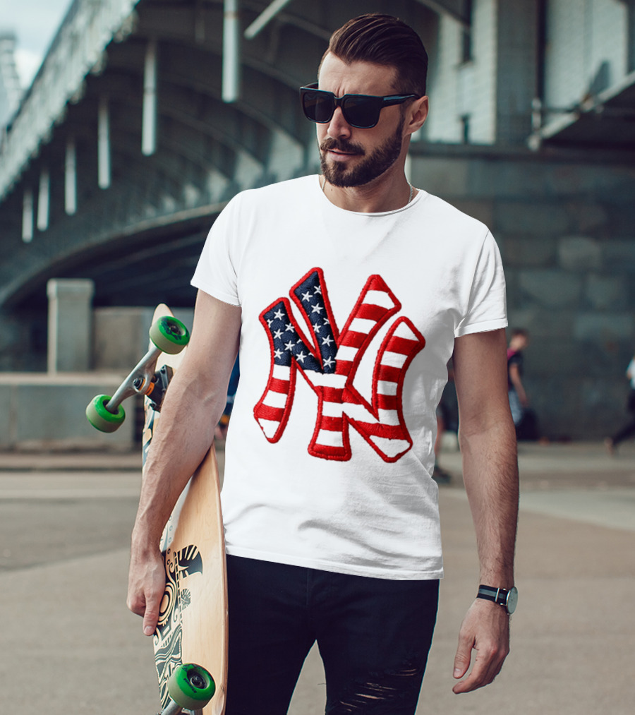 Yankees 4th Of July Stars And Stripes NY 2026 Giveaway T-Shirt