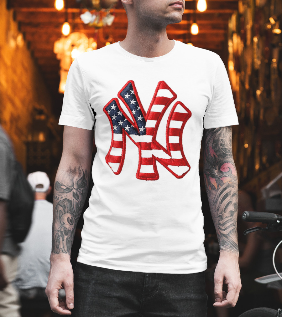Yankees 4th Of July Stars And Stripes NY 2026 Giveaway T-Shirt