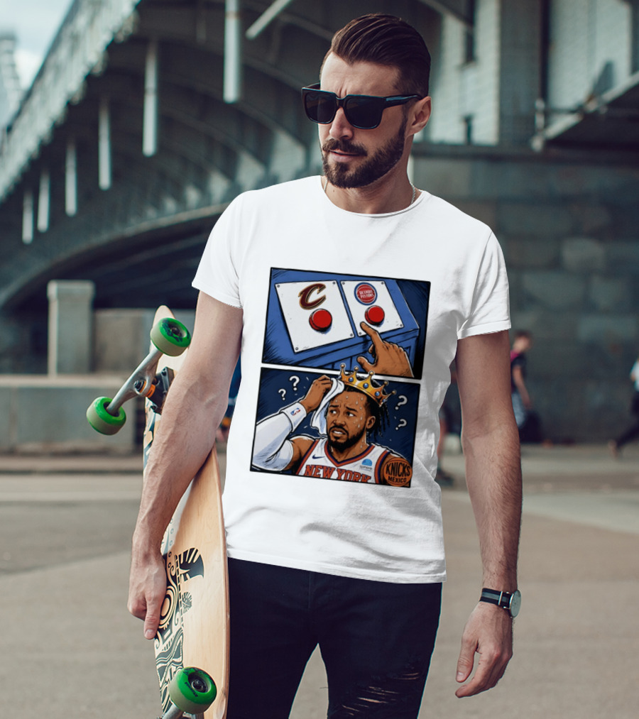 Cleveland Cavaliers Vs Detroit Pistons Dilemma With Knicks Player In Crown T-Shirt