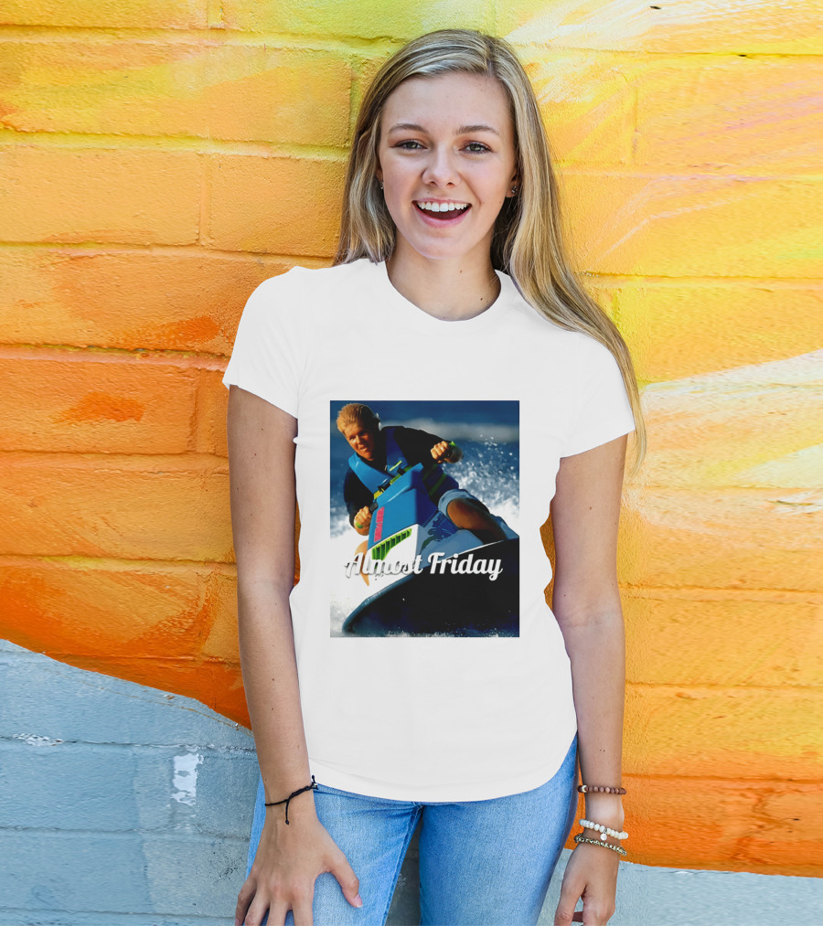 John Daly Throttle Jet Ski Almost Friday T-Shirt