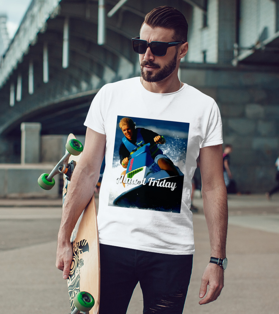 John Daly Throttle Jet Ski Almost Friday T-Shirt