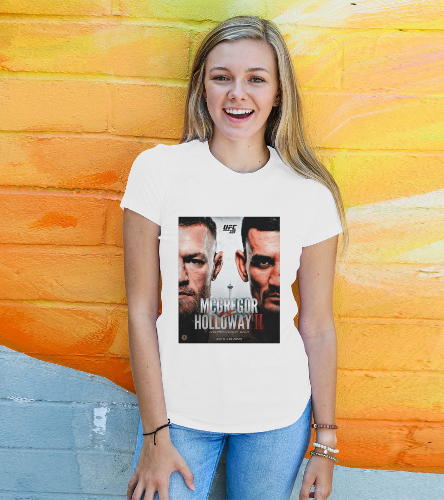 UFC 329 McGregor Vs Holloway II Welterweight Bout July 11 Las Vegas T-Shirt