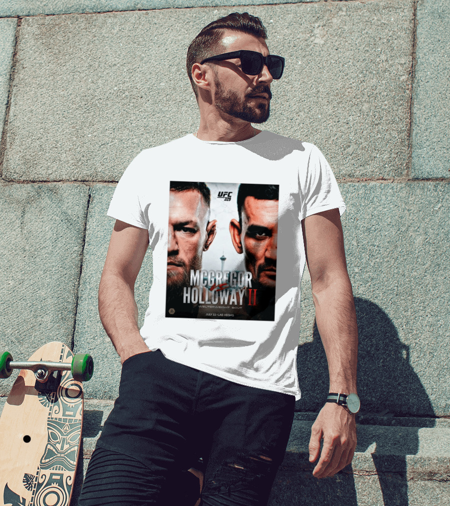 UFC 329 McGregor Vs Holloway II Welterweight Bout July 11 Las Vegas T-Shirt