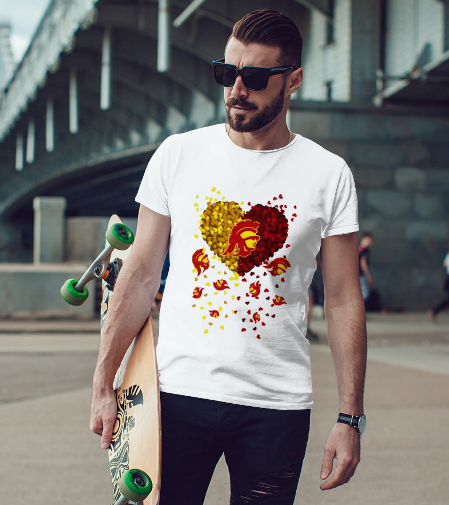 USC Trojans Heart Football 2026 Fan T-Shirt
