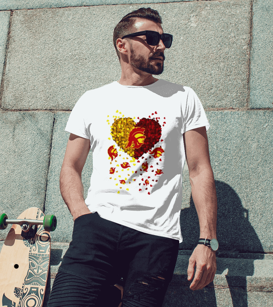 USC Trojans Heart Football 2026 Fan T-Shirt