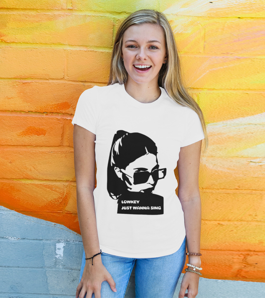 Lowkey Just Wanna Sing X Sophie Rey Sunglasses Girl T-Shirt