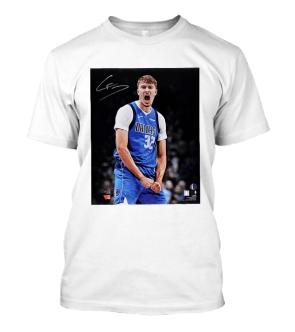 Cooper Flagg Dallas Mavericks Autographed Memorabilia NBA Collectible T-Shirt
