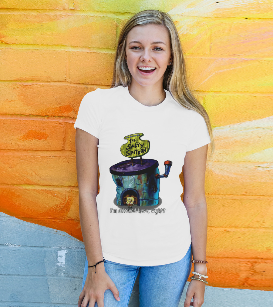 The Salty Spitoon SpongeBob SquarePants Are You Tough Enough Entrance Scene T-Shirt