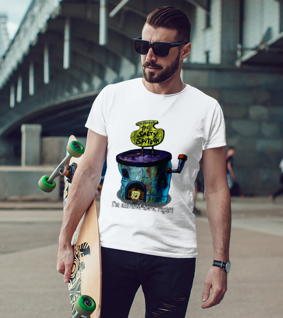 The Salty Spitoon SpongeBob SquarePants Are You Tough Enough Entrance Scene T-Shirt
