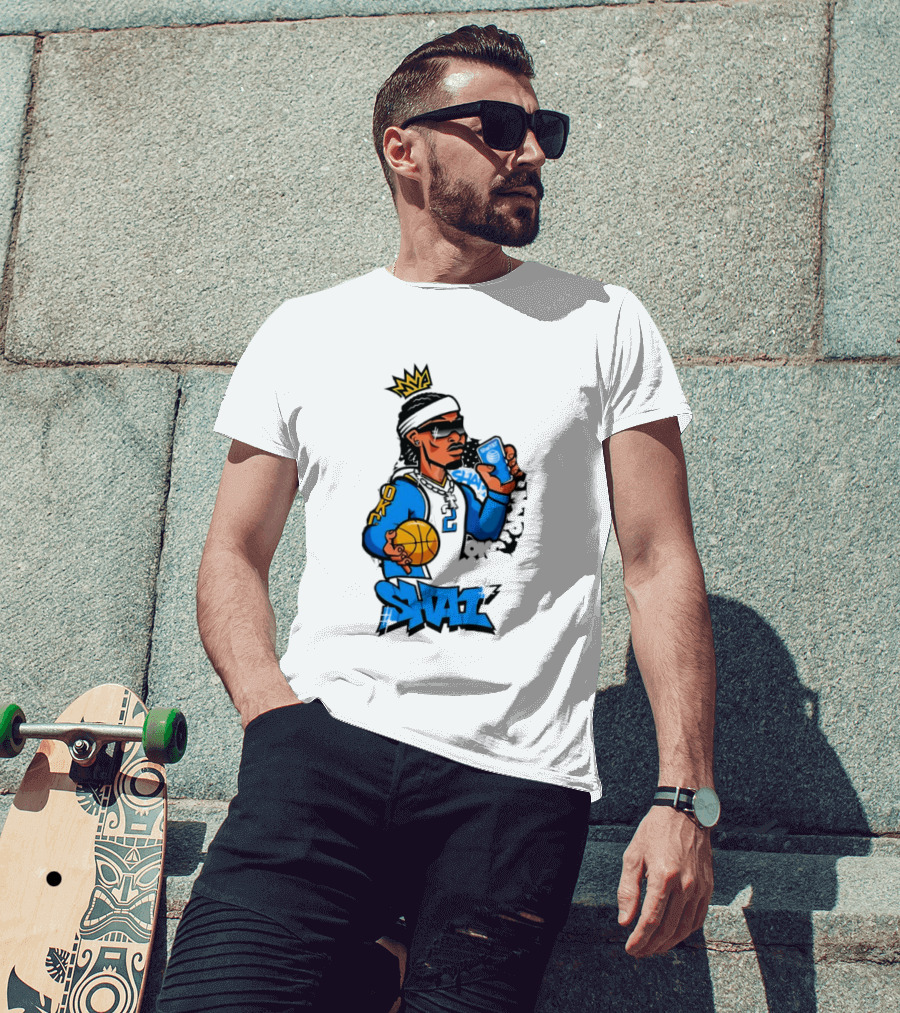 Shai Gilgeous Alexander OKC Crown Basketball Graphic SGA T-Shirt