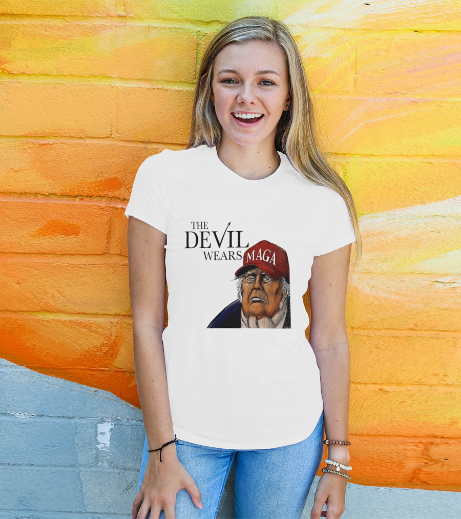 The Devil Wears MAGA Cap Trump T-Shirt