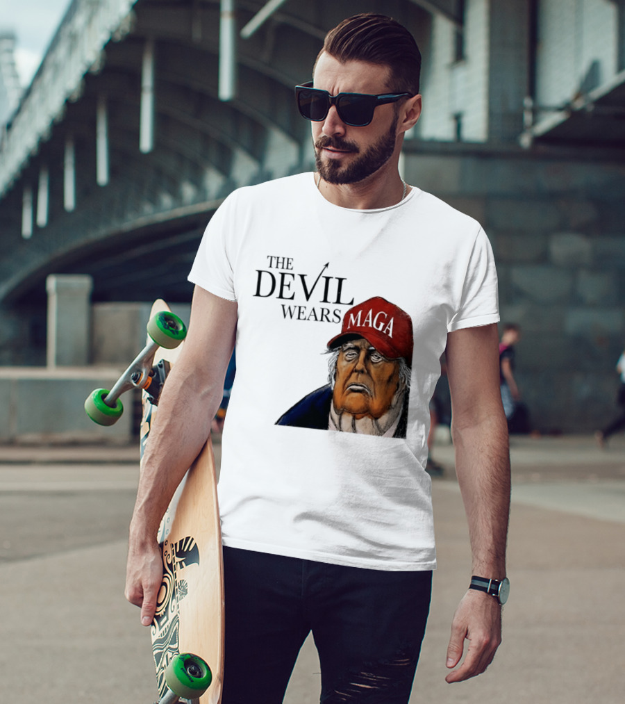 The Devil Wears MAGA Cap Trump T-Shirt