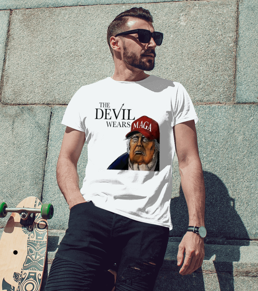 The Devil Wears MAGA Cap Trump T-Shirt