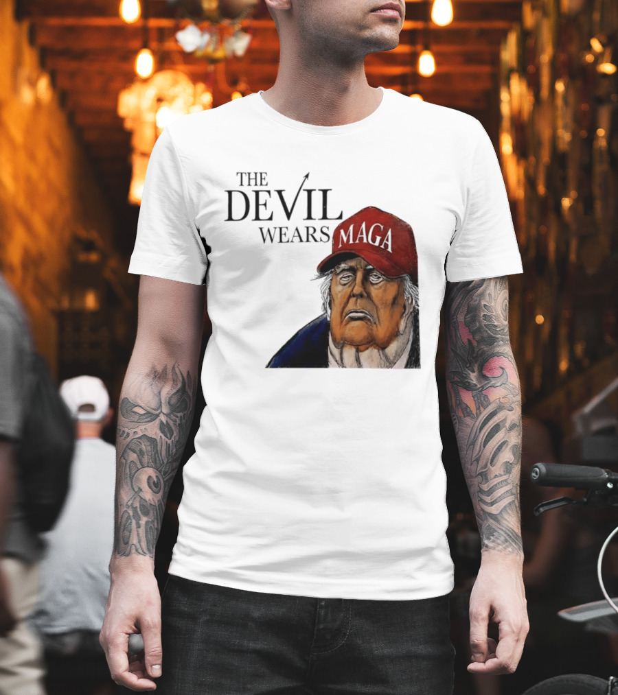The Devil Wears MAGA Cap Trump T-Shirt