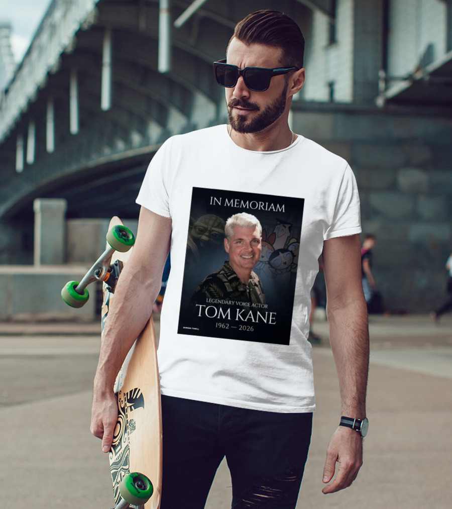 In Memoriam Legendary Voice Actor Tom Kane 1962 2026 Yoda Powerpuff Girls T-Shirt