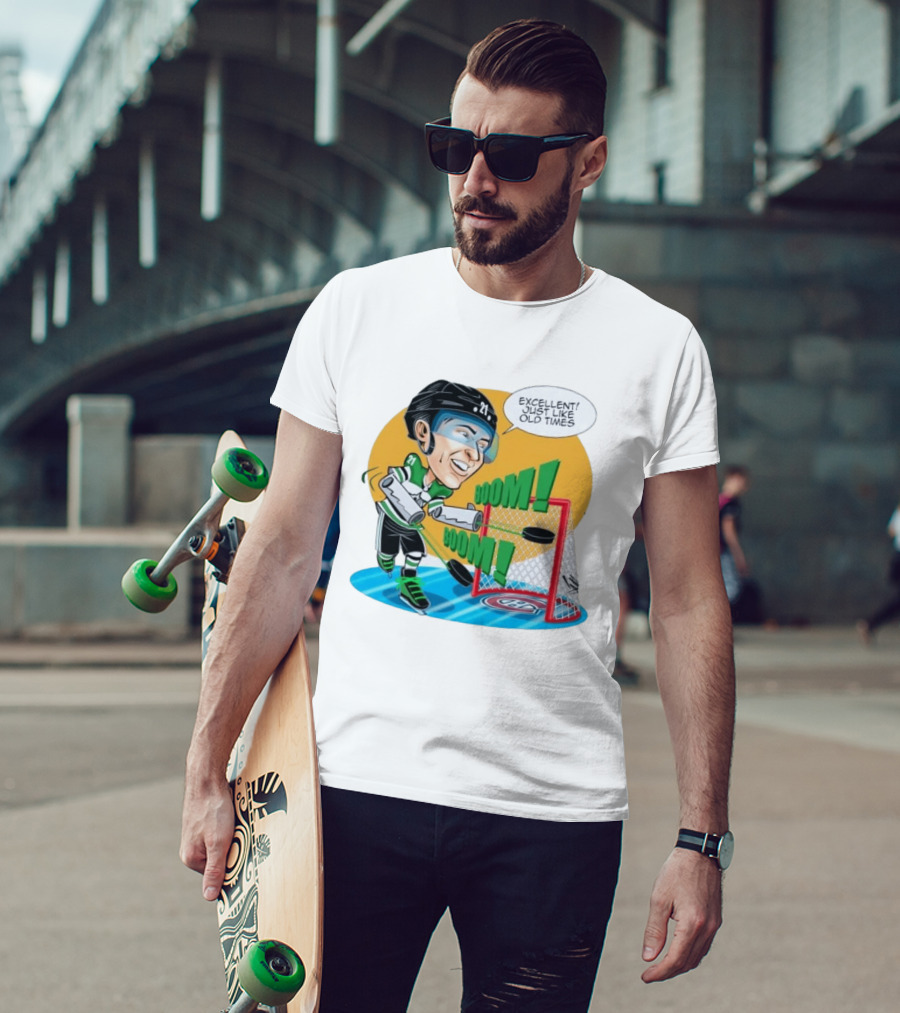 Jason Robertson Boom Excellent Just Like Old Times Hockey Goal T-Shirt