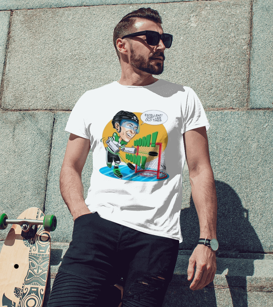 Jason Robertson Boom Excellent Just Like Old Times Hockey Goal T-Shirt