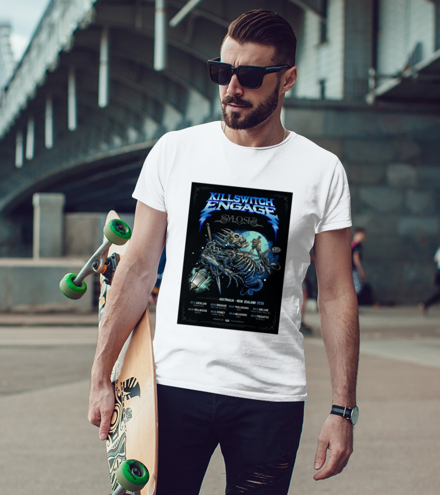 Killswitch Engage Sylosis Australia New Zealand Tour 2026 Concert Dates T-Shirt