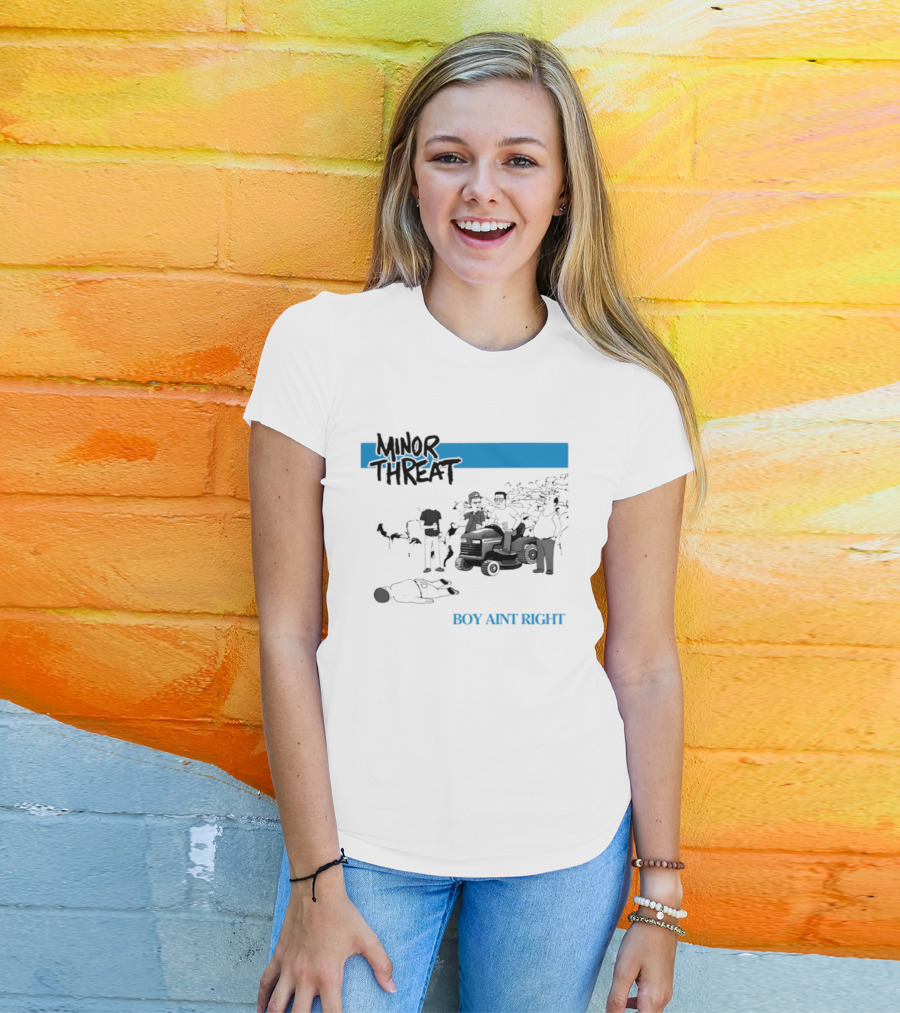 Minor Threat Boy Ain't Right Beer Mower Scene T-Shirt