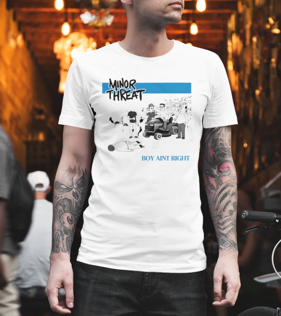 Minor Threat Boy Ain't Right Beer Mower Scene T-Shirt