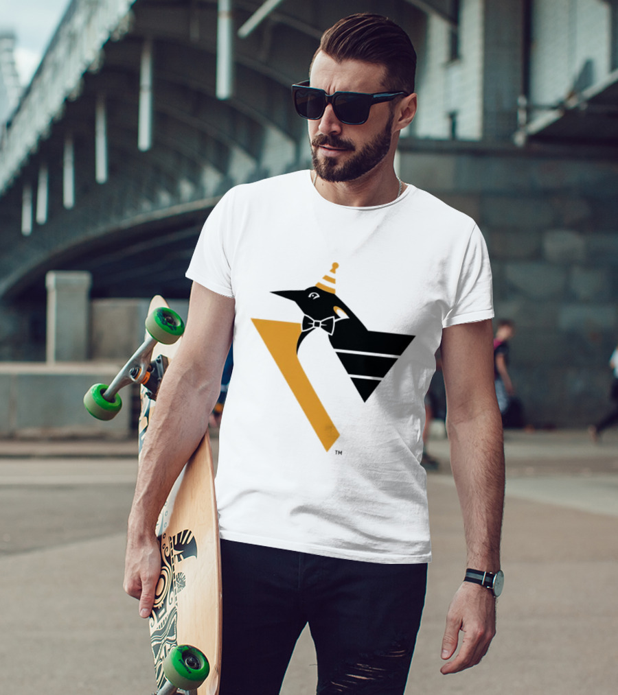Pittsburgh Penguins Happy Birthday RoboPenguin NHL Party T-Shirt