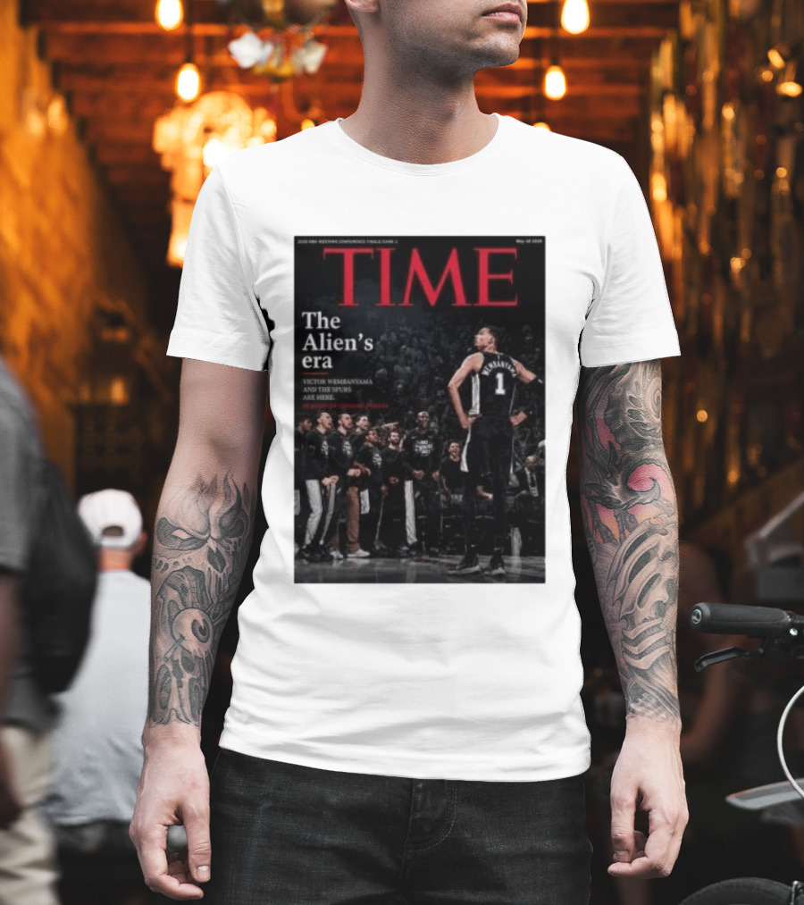Victor Wembanyama The Alien's Era Time Spurs T-Shirt