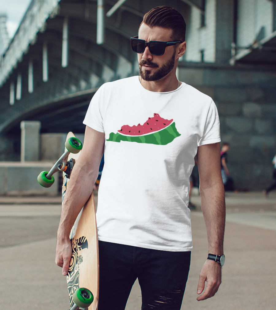Watermelon Kentucky Shaped Slice T-Shirt