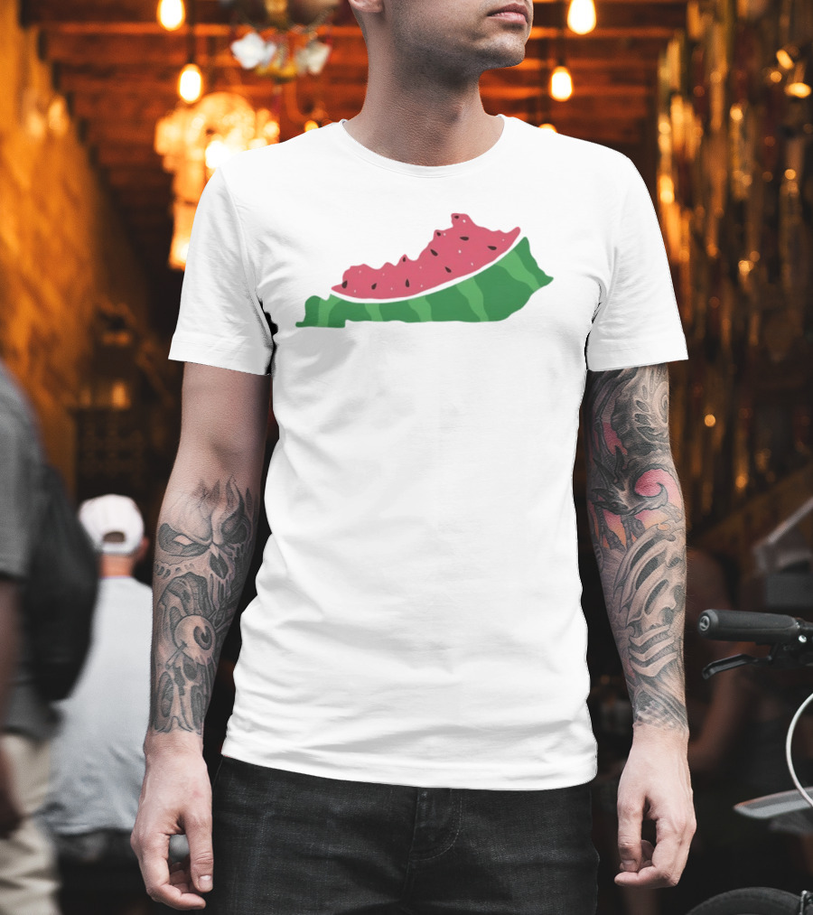 Watermelon Kentucky Shaped Slice T-Shirt