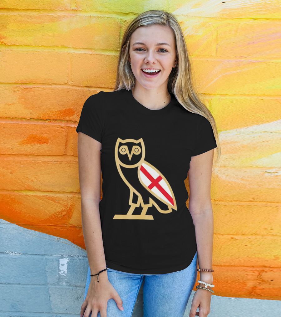 OVO Owl England Flag T-Shirt