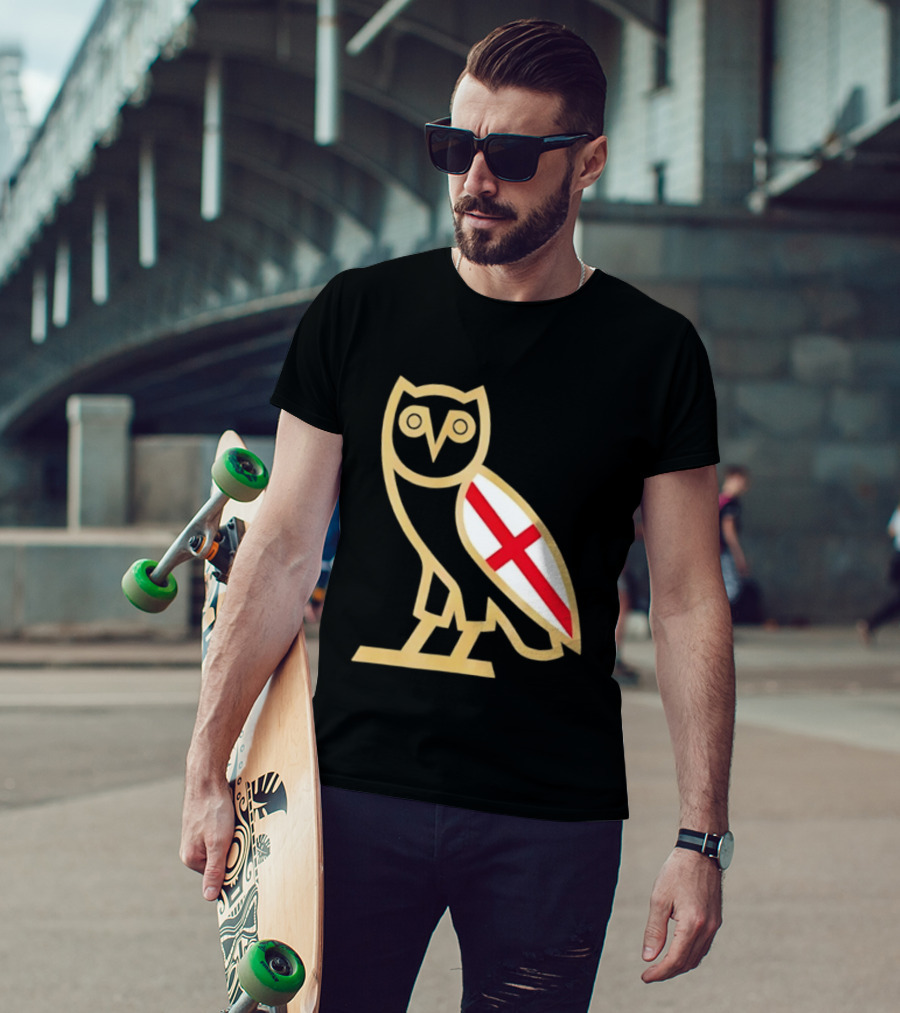 OVO Owl England Flag T-Shirt