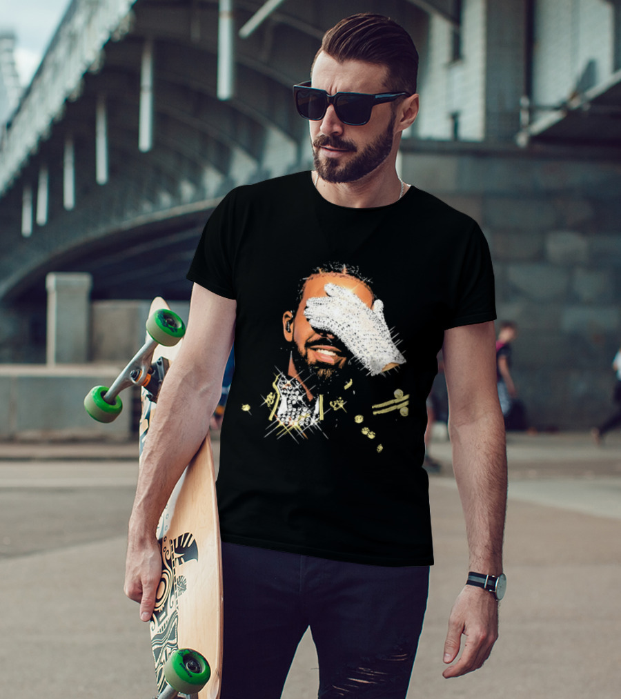 Drake Iceman Pay Tribute To Michael Jackson Glitter Glove Iconic Gesture T-Shirt
