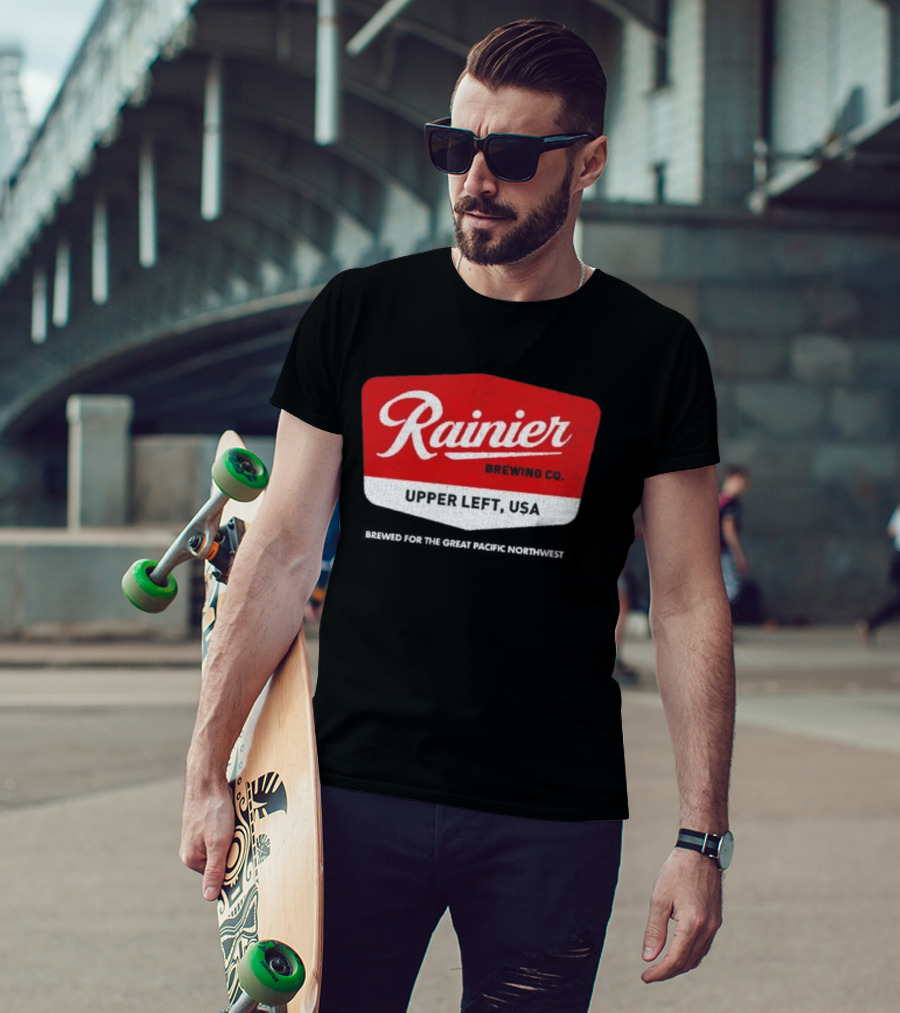Rainier Brewing Co Upper Left USA Pacific Northwest T-Shirt