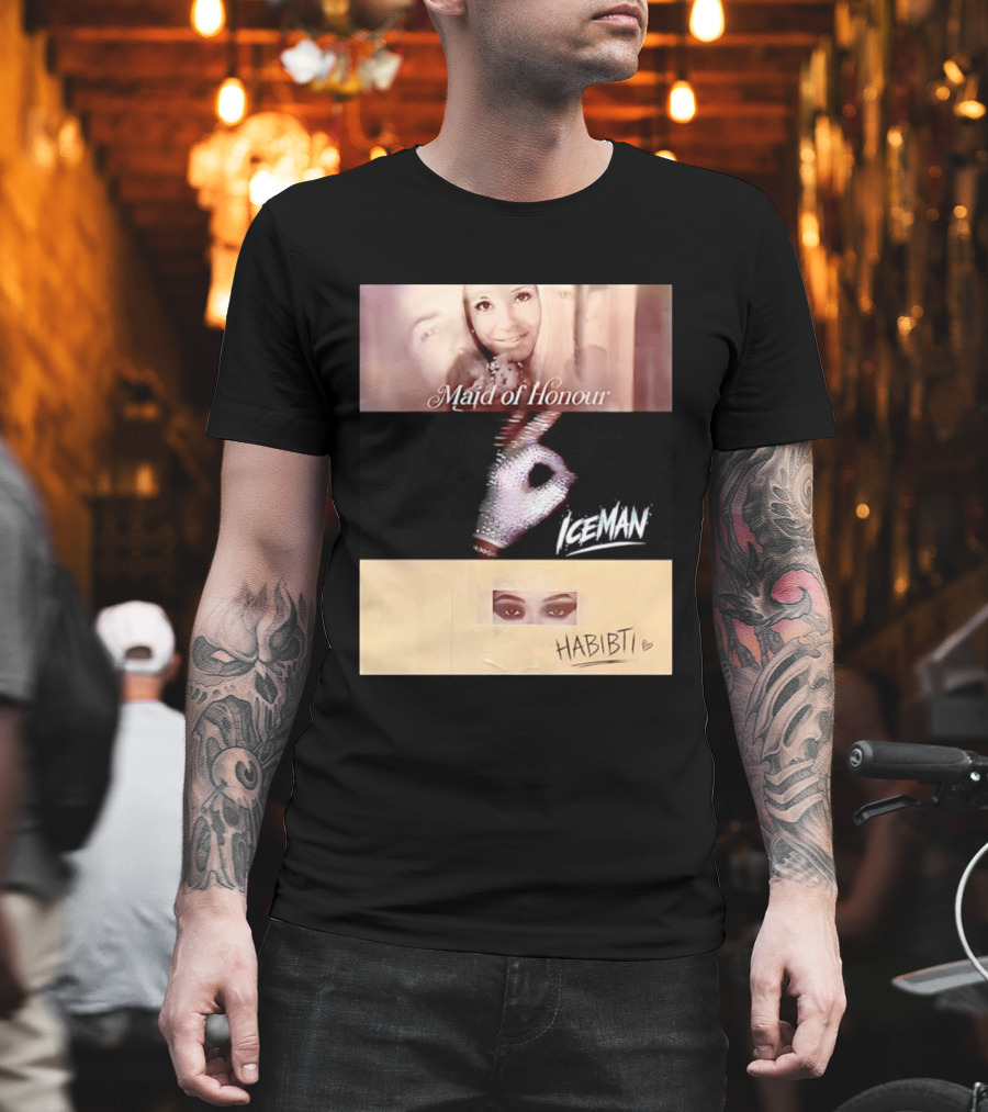 Maid Of Honour Iceman Habibti Mashup With Glove And Portraits T-Shirt