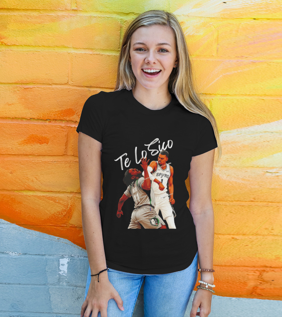 San Antonio Spurs Basketball Te Lo Sico Wemby Elbow Reid T-Shirt