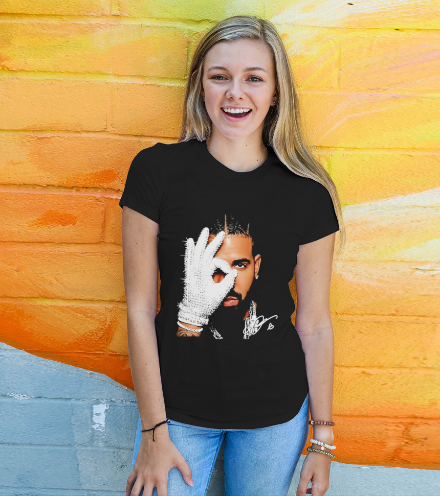 The Iceman Drake Rhinestone Glove T-Shirt