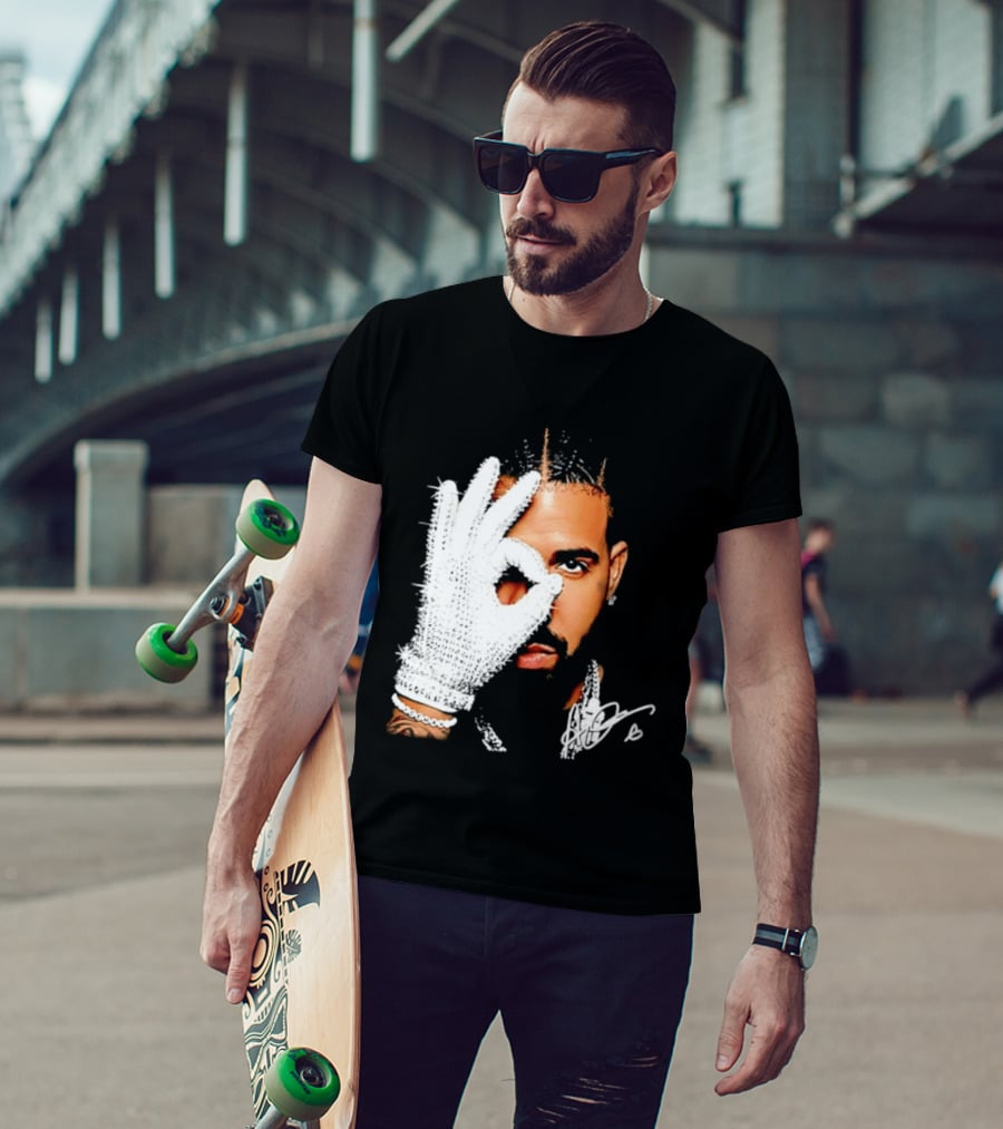The Iceman Drake Rhinestone Glove T-Shirt